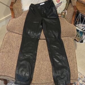 Zara Women's Sleek Vegan Leather Pants
